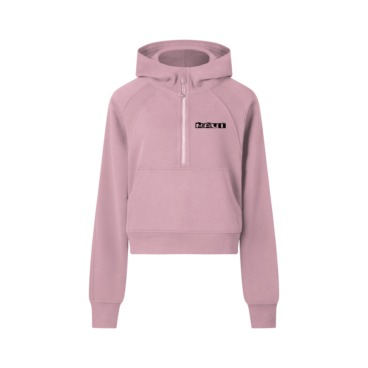 HK Wahine Hoodie Cropped Half-Zip Hoodie