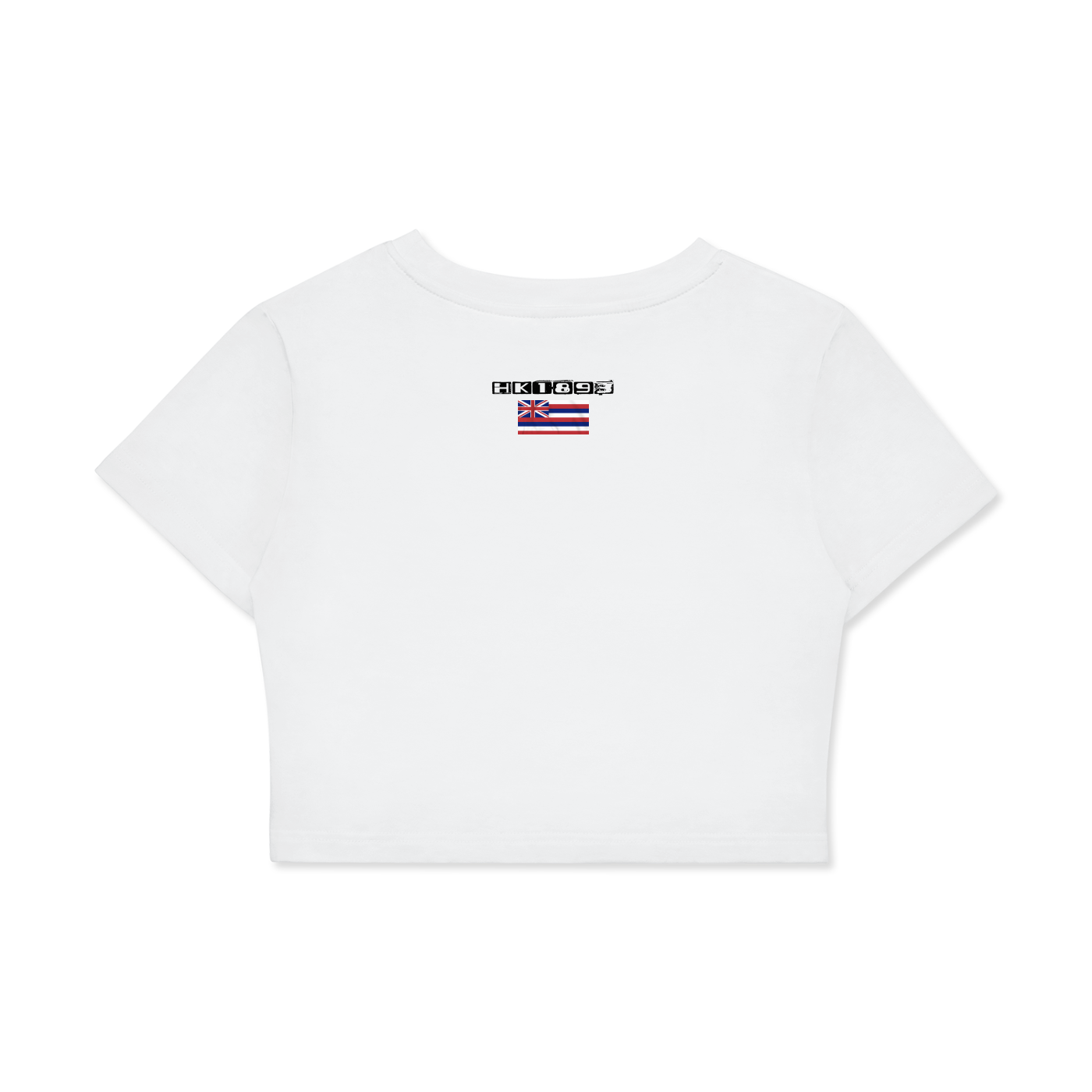 WAHINE ALOHA Women's Fitted Crop Tee | Bodycon T-Shirt